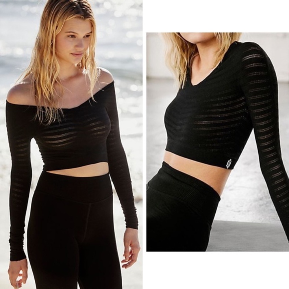 Free People movement Gone Adrift Long Sleeve crop